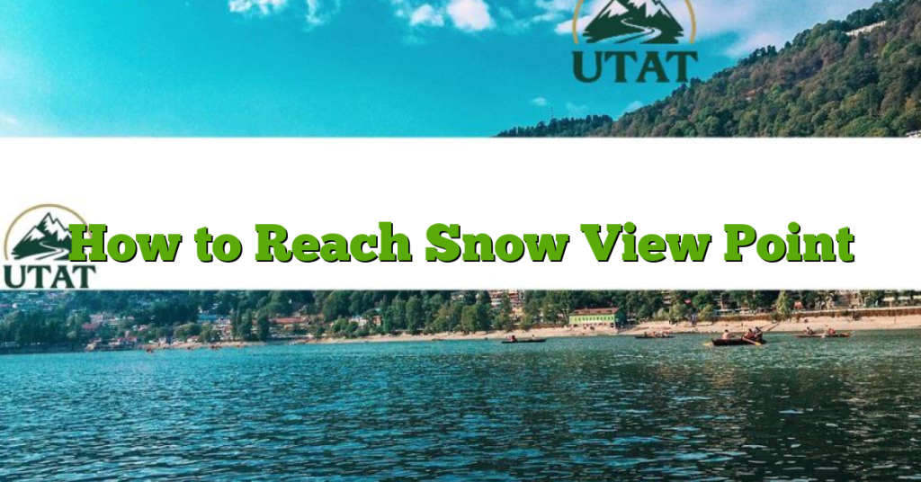 How to Reach Snow View Point